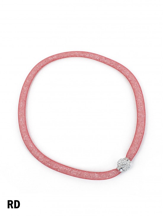 SPARKLE TUBE RHINESTONE NECKLACE